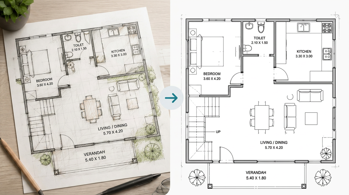 Image to DWG preview