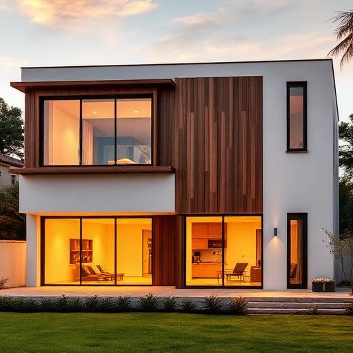 Left elevation render sample