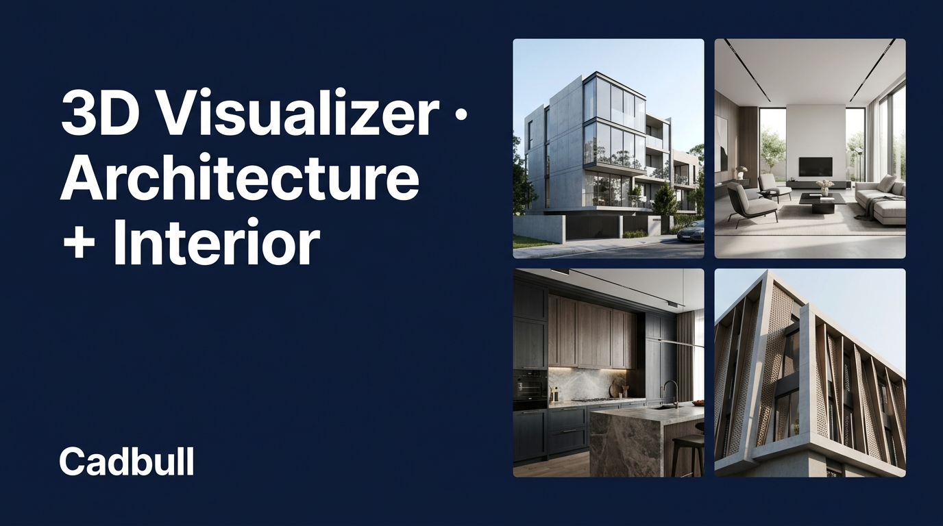 3D Visualizer — Architecture & Interior AI Renders · AI Cadbull Studio